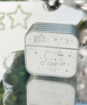 Angel Cat 실버 에어팟 케이스