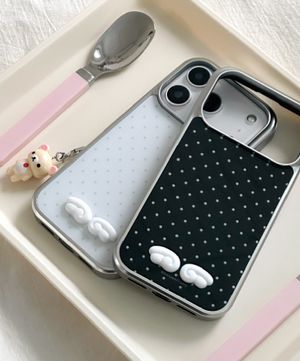 [MagSafe Option] 3D Angel Dot 실버 맥세이프 에폭시 케이스