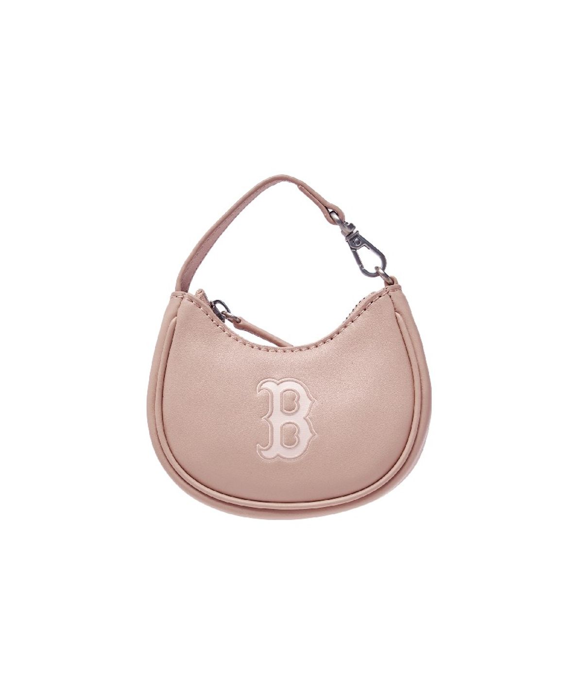 엠엘비(MLB) 베이직 엠보 로고 미니백 키링 BOS (Pink)