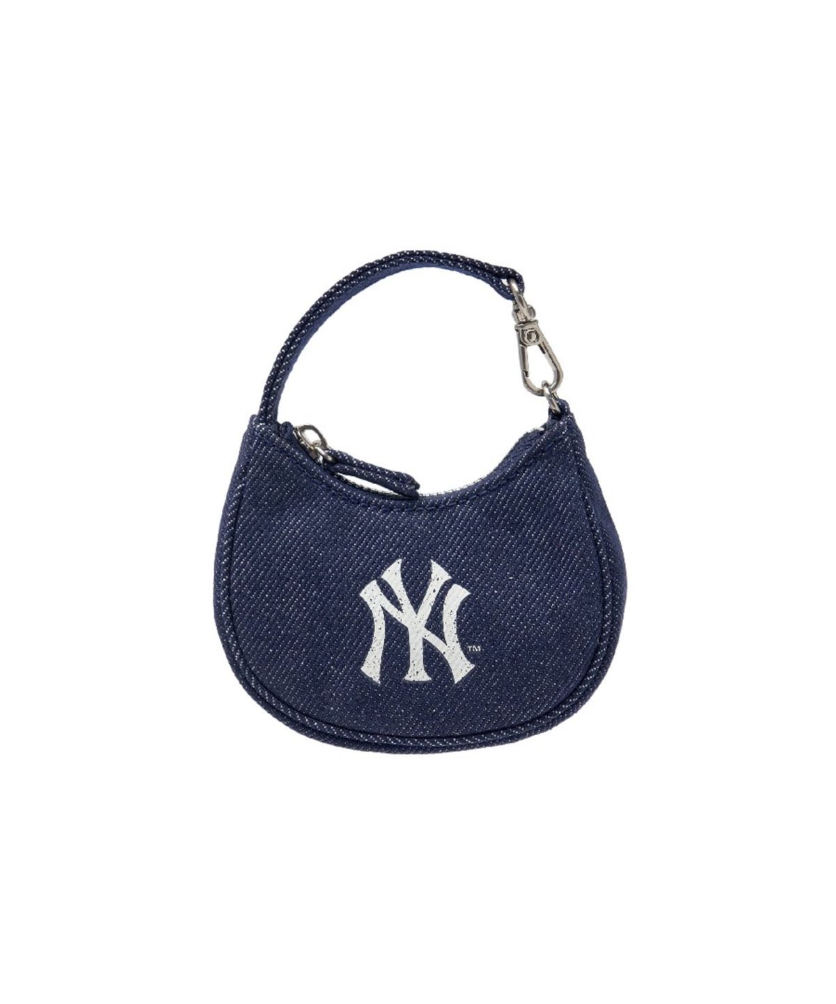 엠엘비(MLB) 베이직 데님 미니백 키링 NY (Navy)
