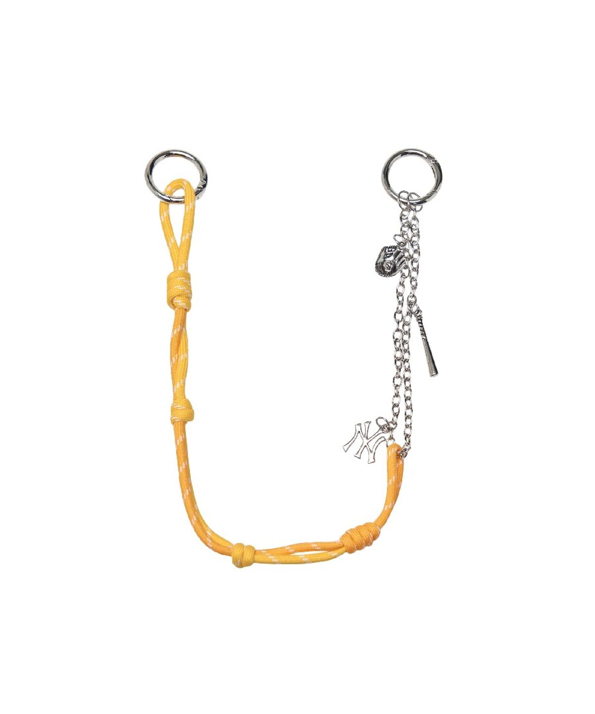 엠엘비(MLB) 베이직 컬러 로프 키링 NY (L.Yellow)