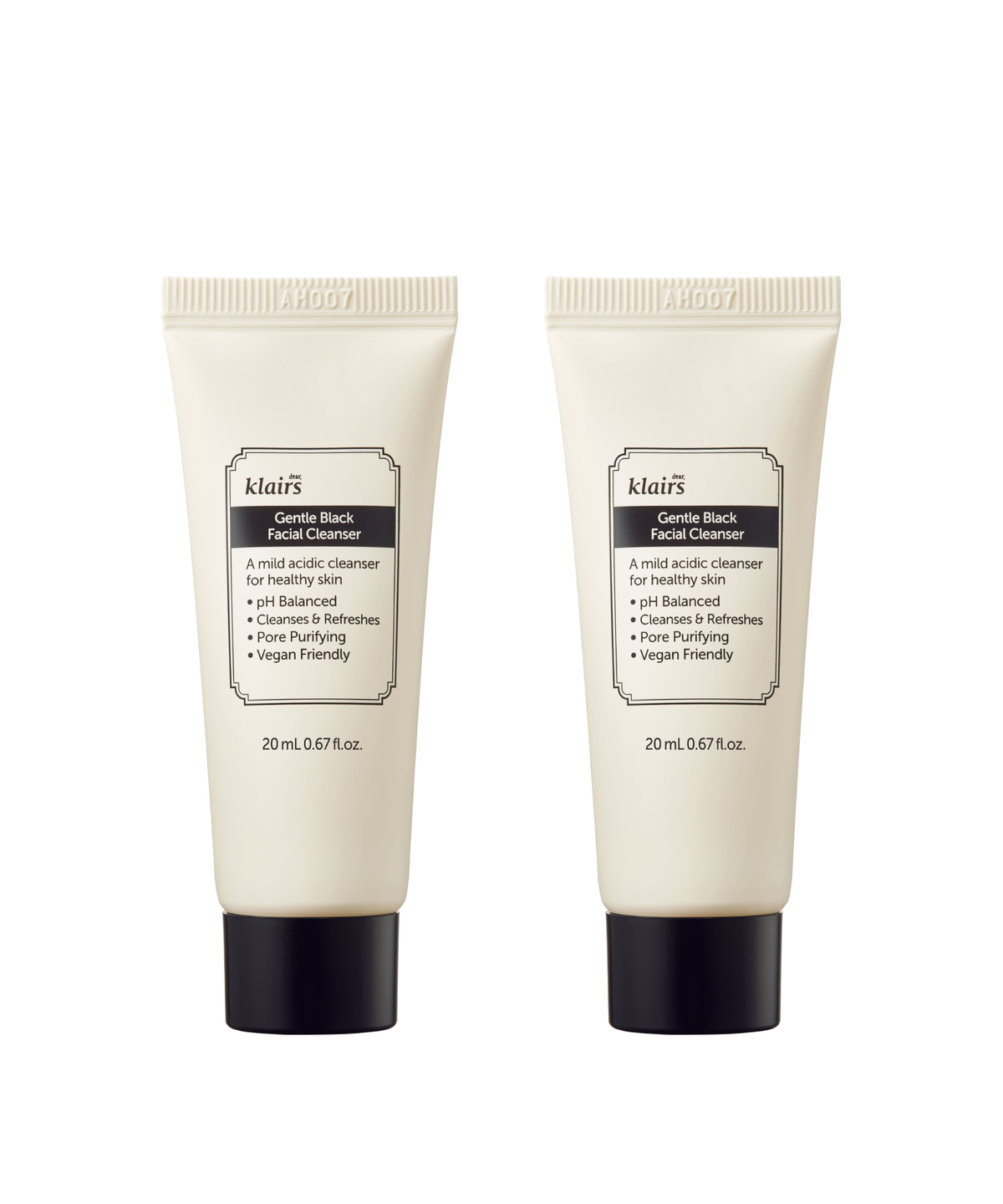클레어스(KLAIRS) [2Pack]젠틀 블랙 페이셜 클렌저 20ml+젠틀 블랙 페이셜 클렌저 20ml