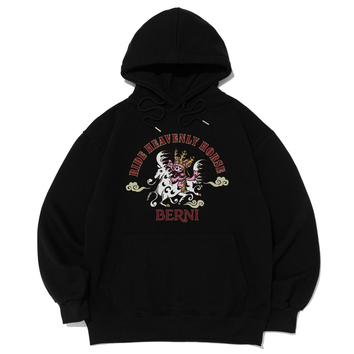 베르니(BERNI) [기모/노기모] 경주 천마 후드티 (블랙)