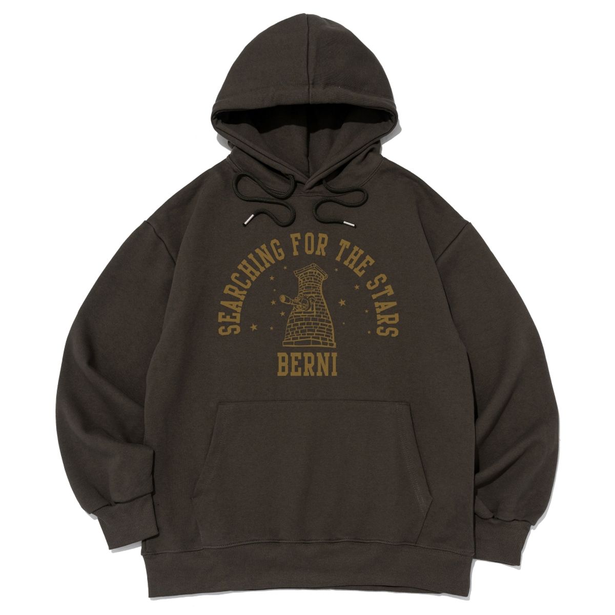 베르니(BERNI) [기모/노기모] 경주 첨성대 탐험가 후드티 (카키)
