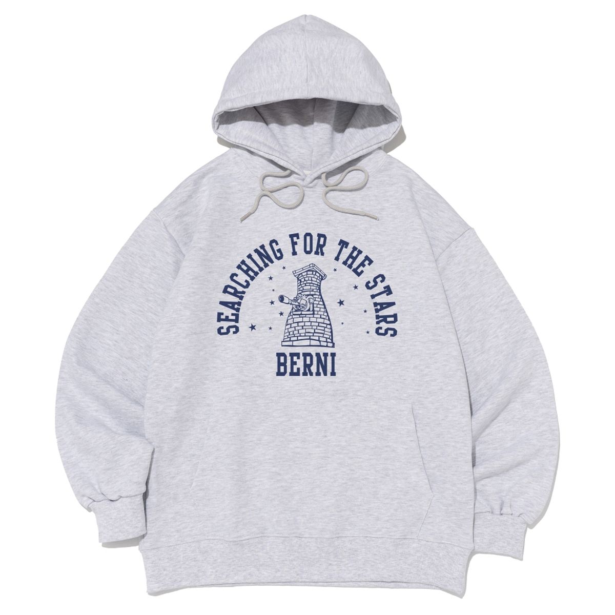베르니(BERNI) [기모/노기모] 경주 첨성대 탐험가 후드티 (라이트그레이)