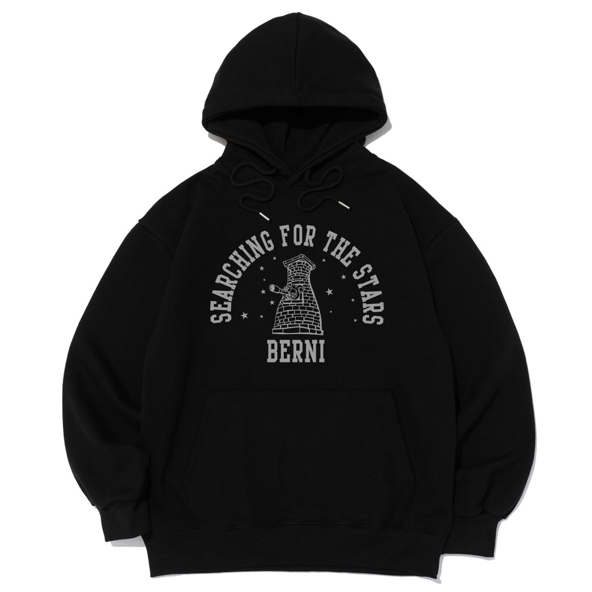 베르니(BERNI) [기모/노기모] 경주 첨성대 탐험가 후드티 (블랙)
