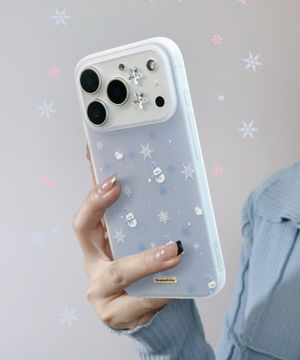 [+갤럭시] Snow flake 매트 케이스