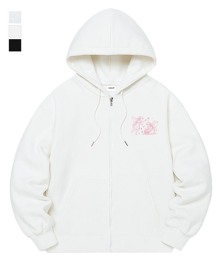[기모선택] STAR FAIRY DUO MINI SEMI OVER FIT ZIP-UP (3color)