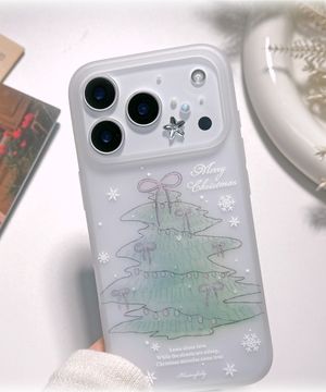 [+갤럭시] Winter Lettering Tree 무광 케이스