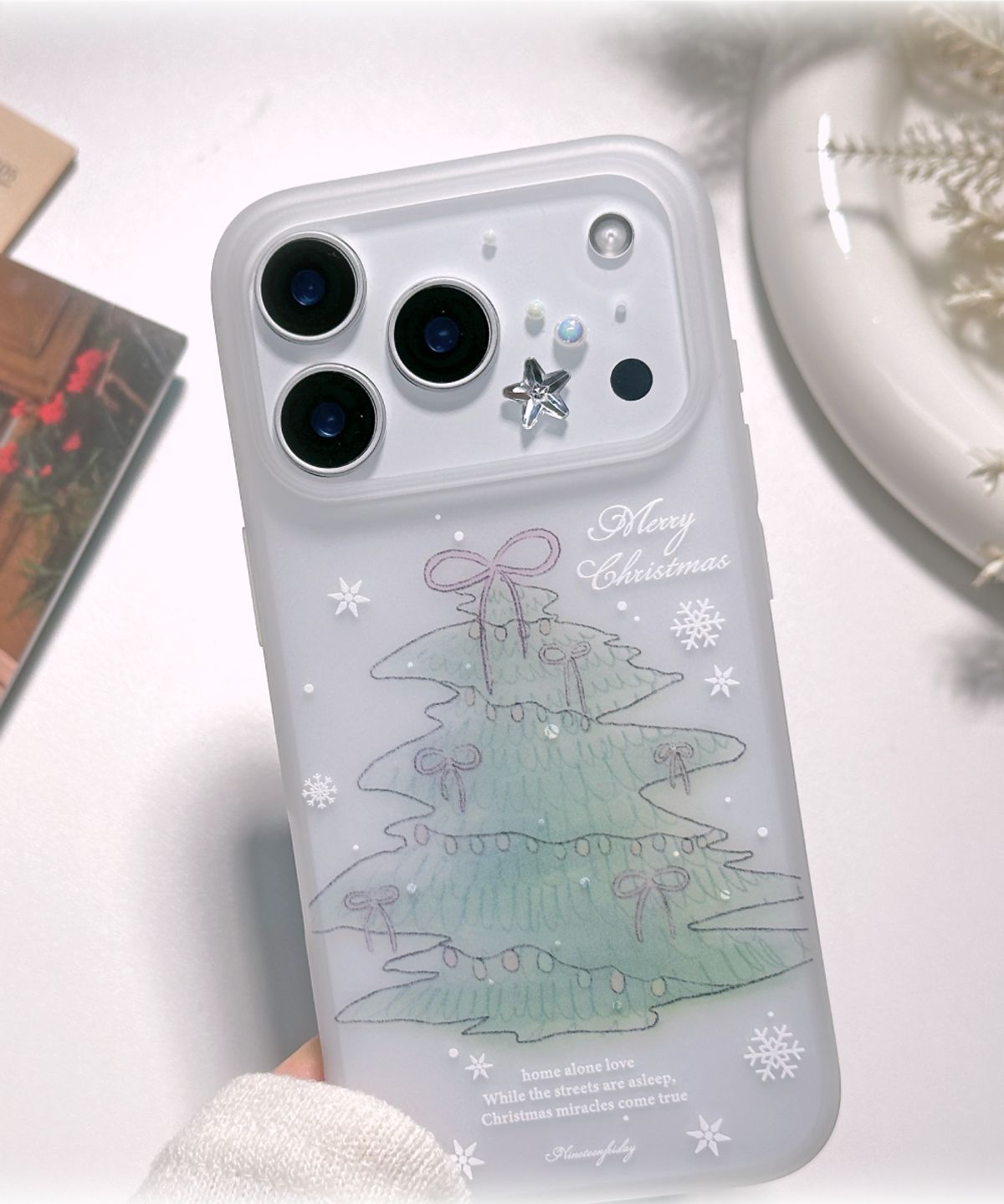 나인틴프라이데이(nineteenfriday) [+갤럭시] Winter Lettering Tree 무광 케이스