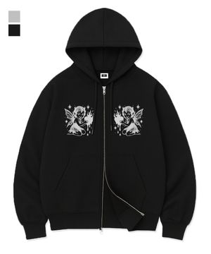 DEVIL FAIRY OVER FIT 2-WAY ZIP-UP (2color)
