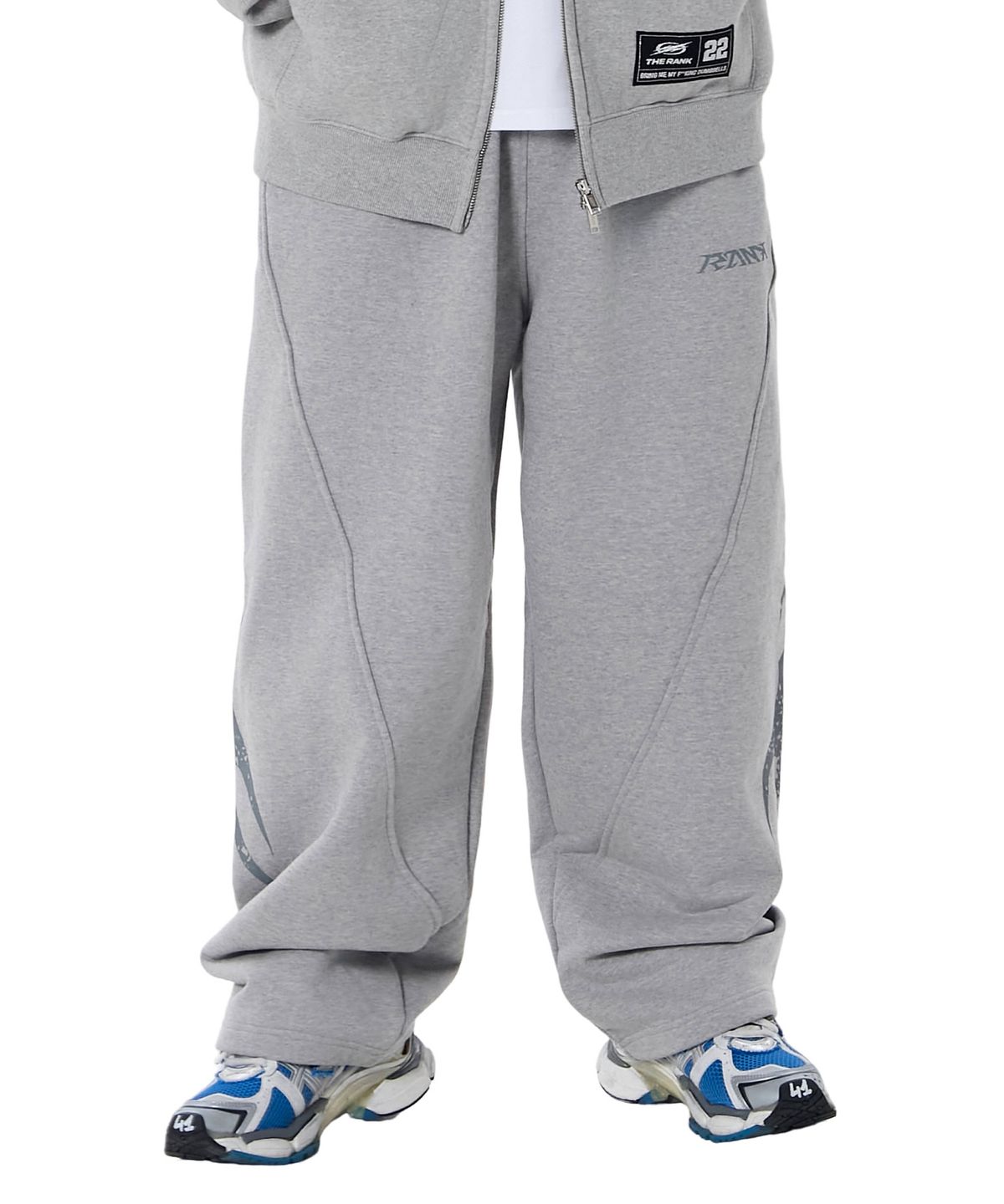 더랭크(THERANK) TRIBAL KILLSWITCH STREET PANTS [MELANGE GREY]