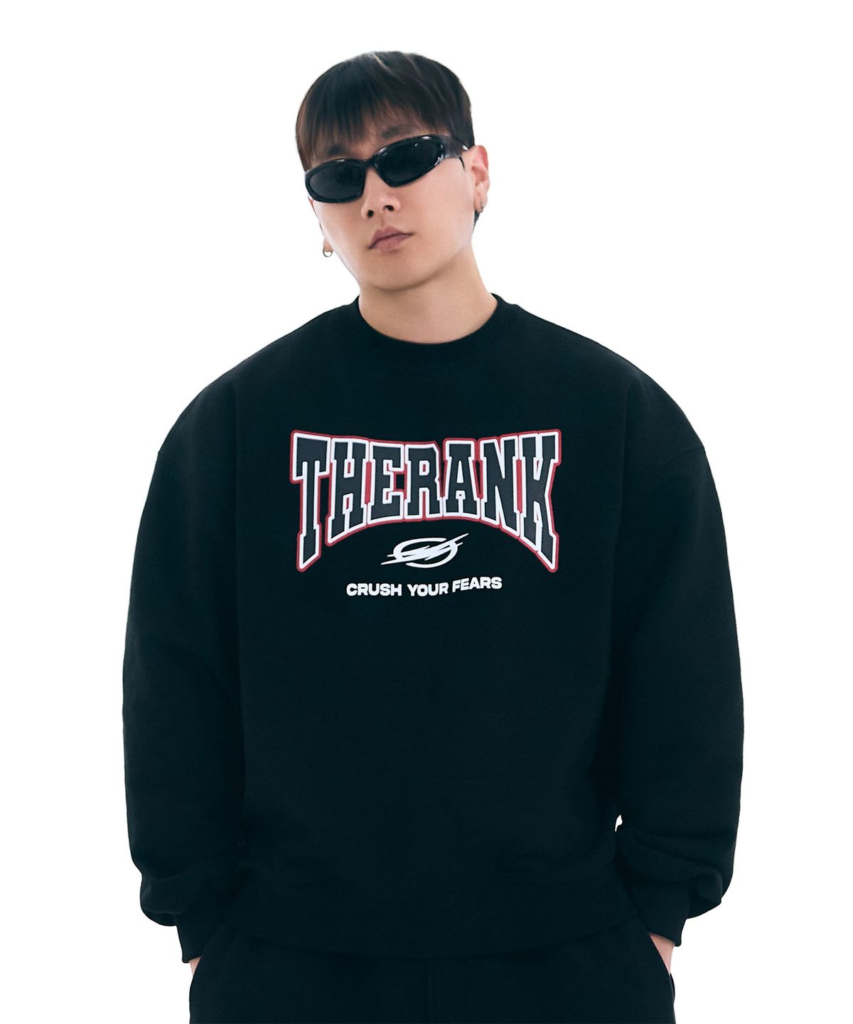 더랭크(THERANK) FEARS HEAVYWEIGHT SWEATSHIRT [BLACK]