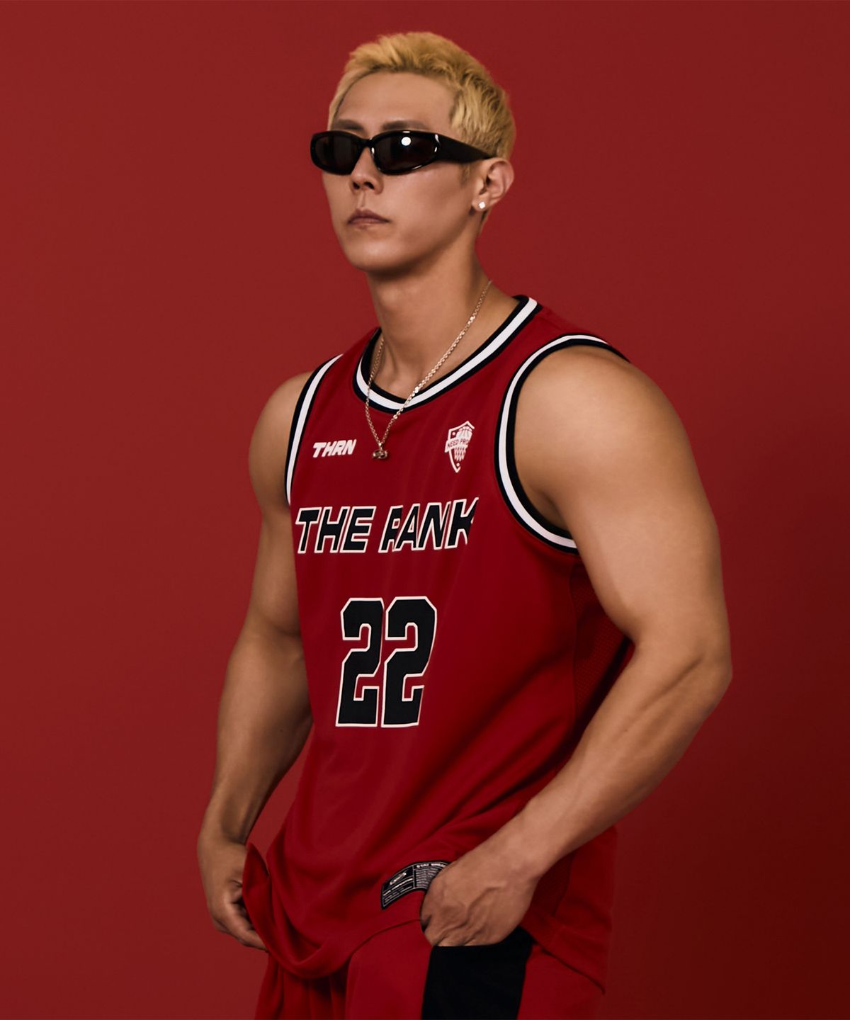 더랭크(THERANK) FORCEFIELD TIPOFF MESH JERSEY [RED]