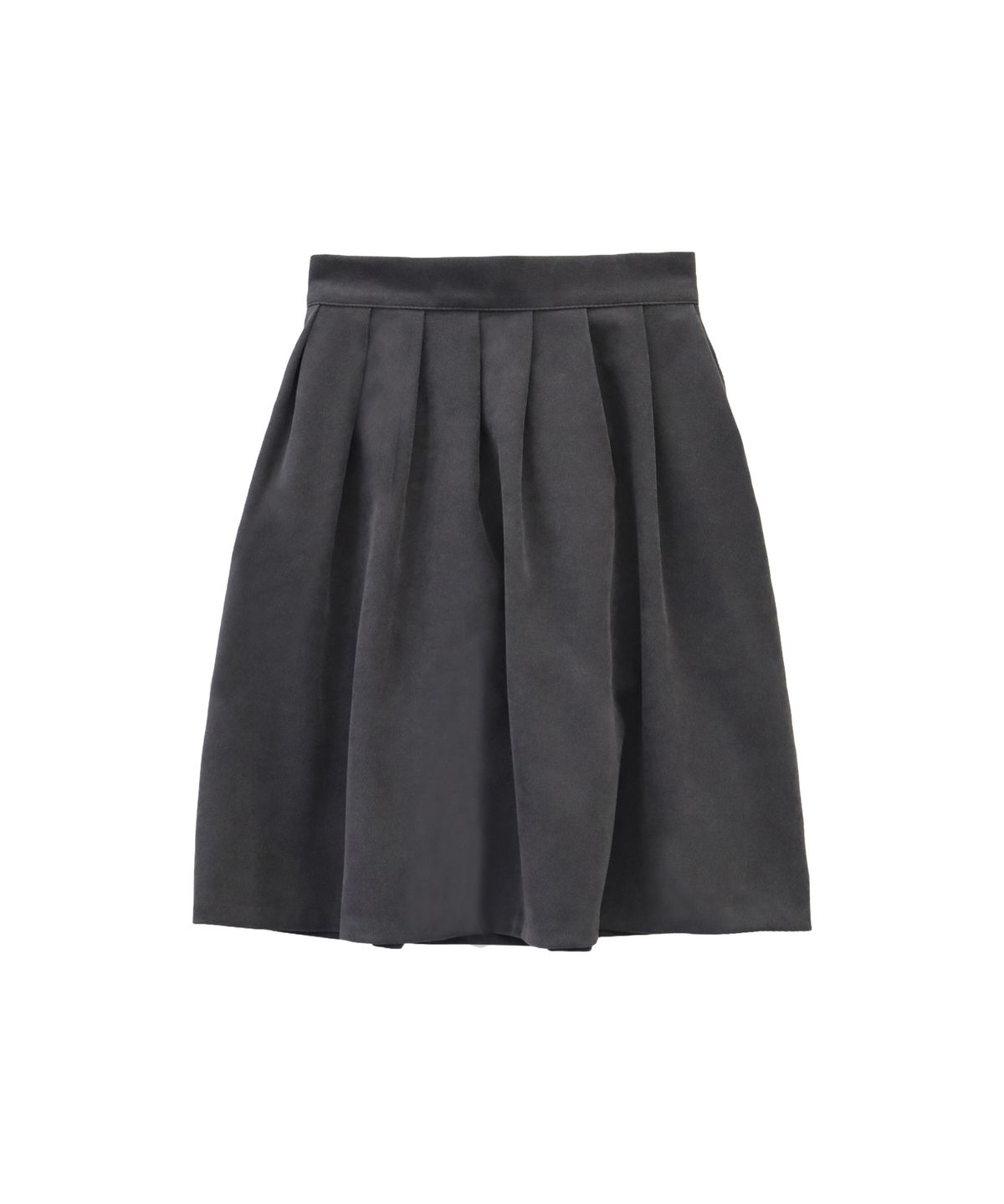 핑크파인애플(PINK PINEAPPLE) BASIC MIDI PLEATS SKIRT_GREY