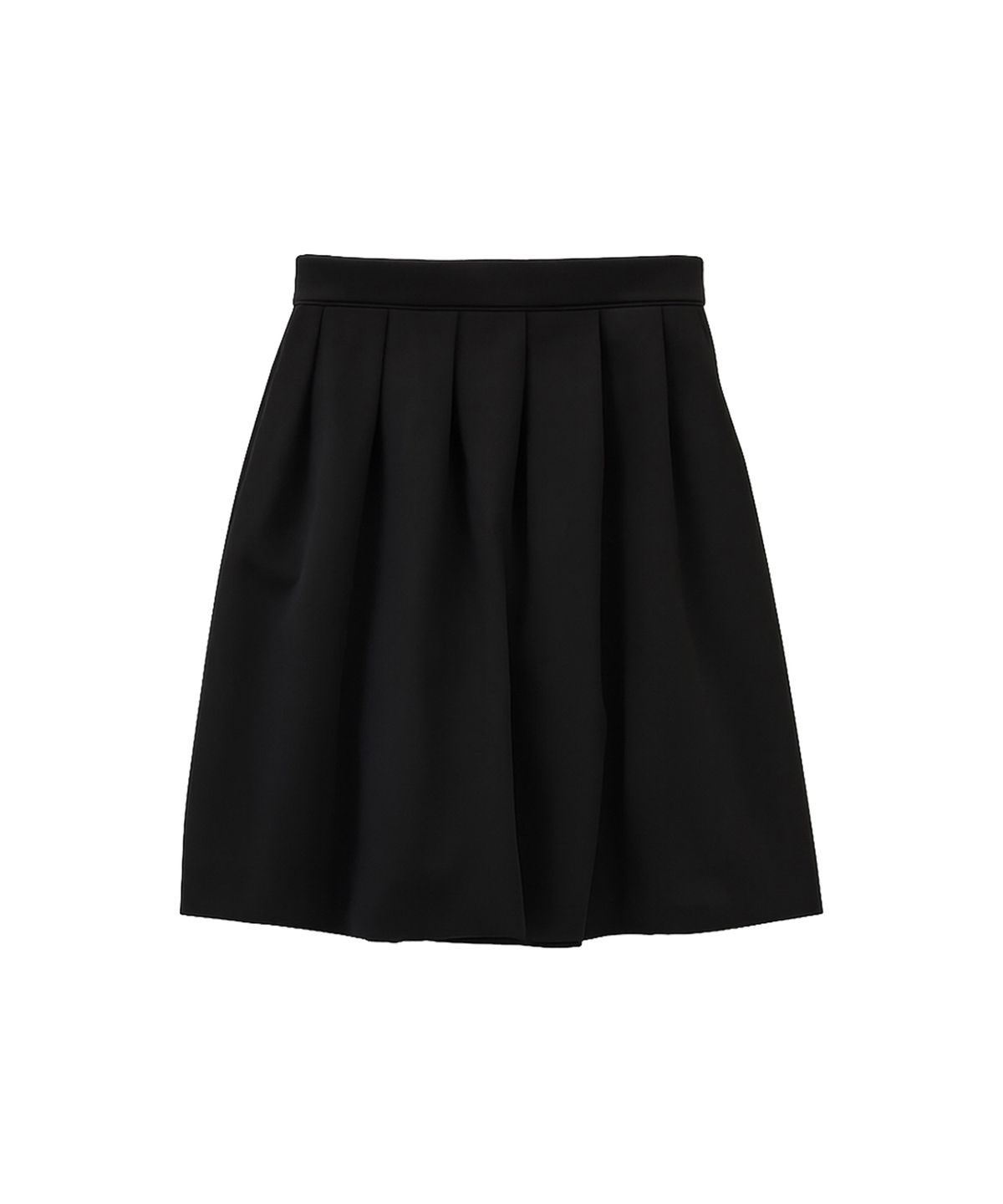 핑크파인애플(PINK PINEAPPLE) BASIC MIDI PLEATS SKIRT_BLACK