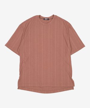 포멀릭 리브드 티셔츠 [BROWN] XL