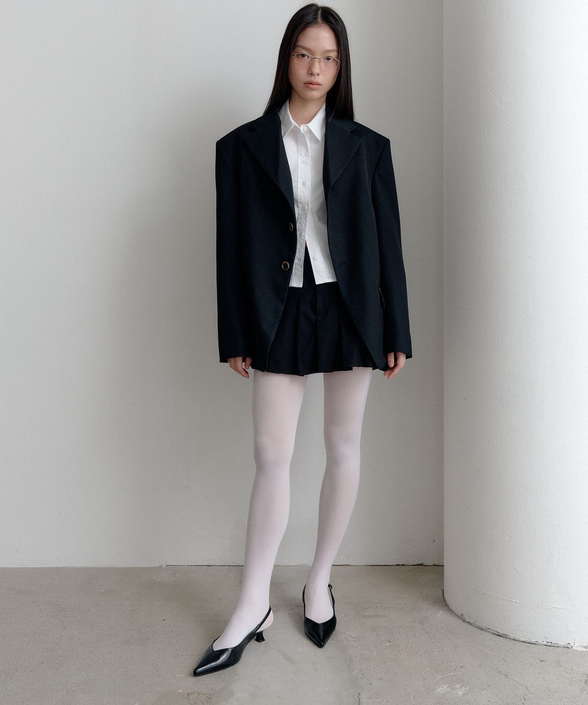 벨르(VELLE) Slim Fit Shirt_Wihte