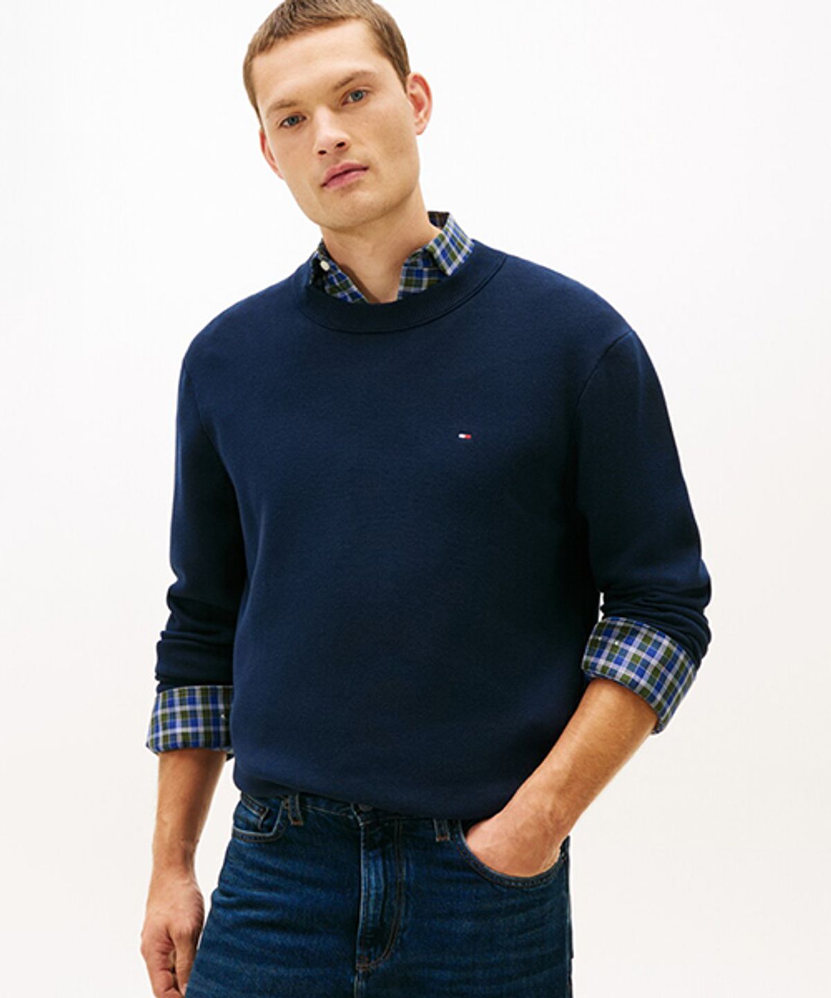 타미힐피거(TOMMY HILFIGER) 풀 밀라노 크루넥 스웨터 (T12G0KPO050MT1C1G)