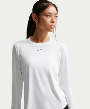 원 클래식 드라이 핏 긴소매 탑 W - 화이트:블랙 / FN2802-102