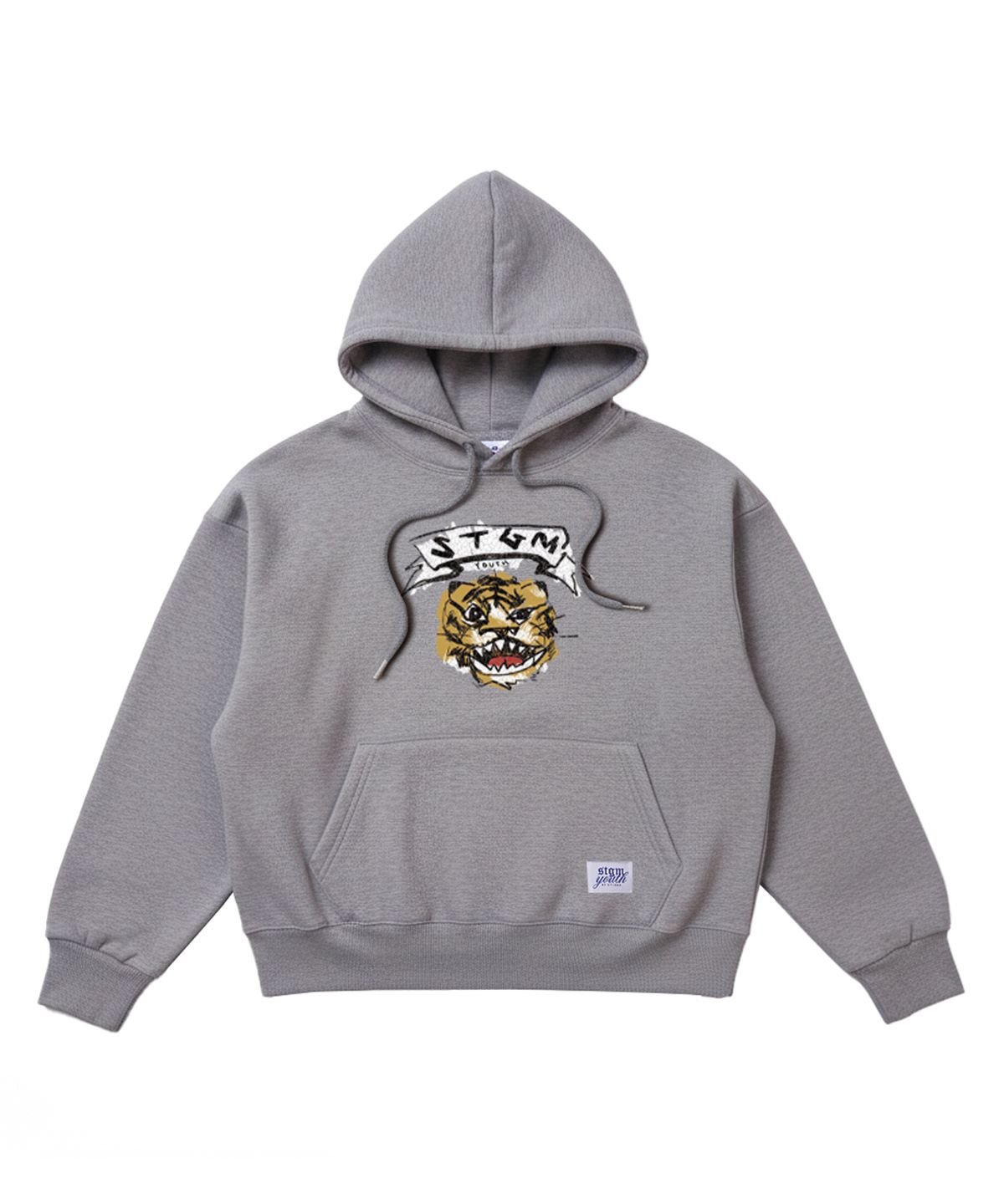 스티그마(STIGMA) [STGM youth] TIGER CROP HOODIE MLG