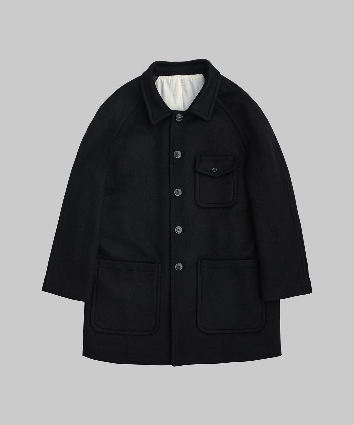 뗄라(TELA) Black Wool Half Coat