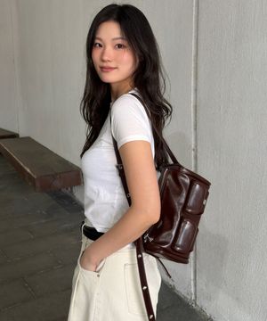 하바 투포켓 크로스백