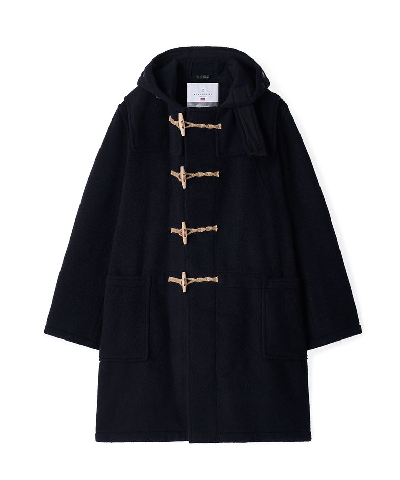 LONG ORIGINAL DUFFLE COAT WITH WOODEN - NAVY