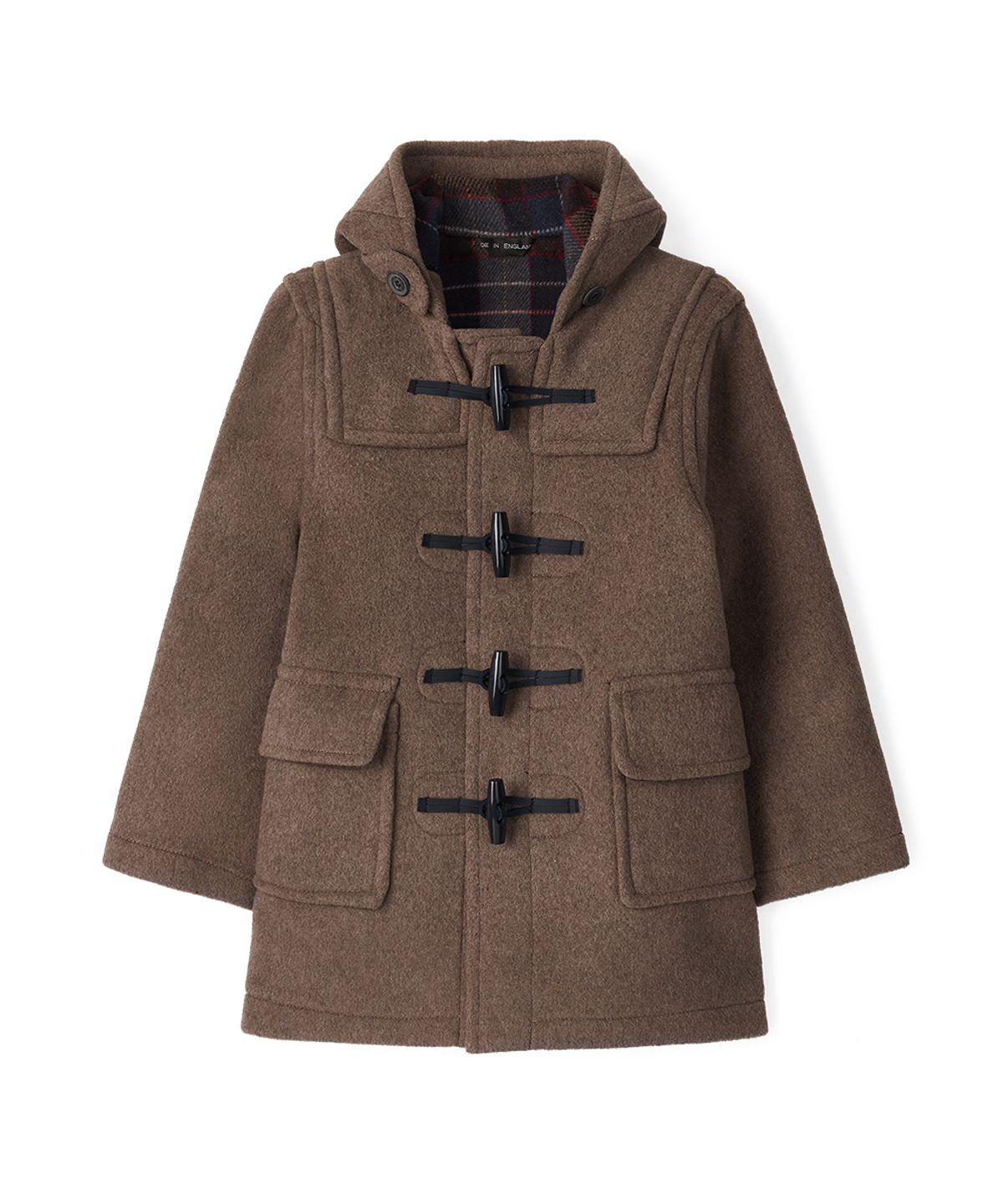 몽고메리(MONTGOMERY) CLASSIC FIT DUFFLE COAT FOR KIDS - MUSHROOM