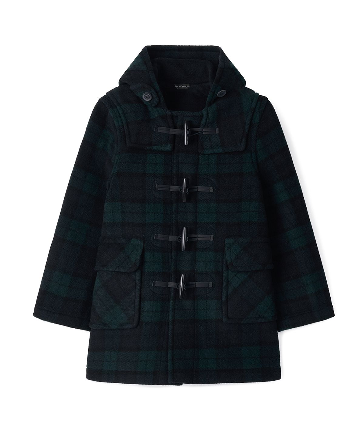 몽고메리(MONTGOMERY) CLASSIC FIT DUFFLE COAT FOR KIDS - BLACKWATCH