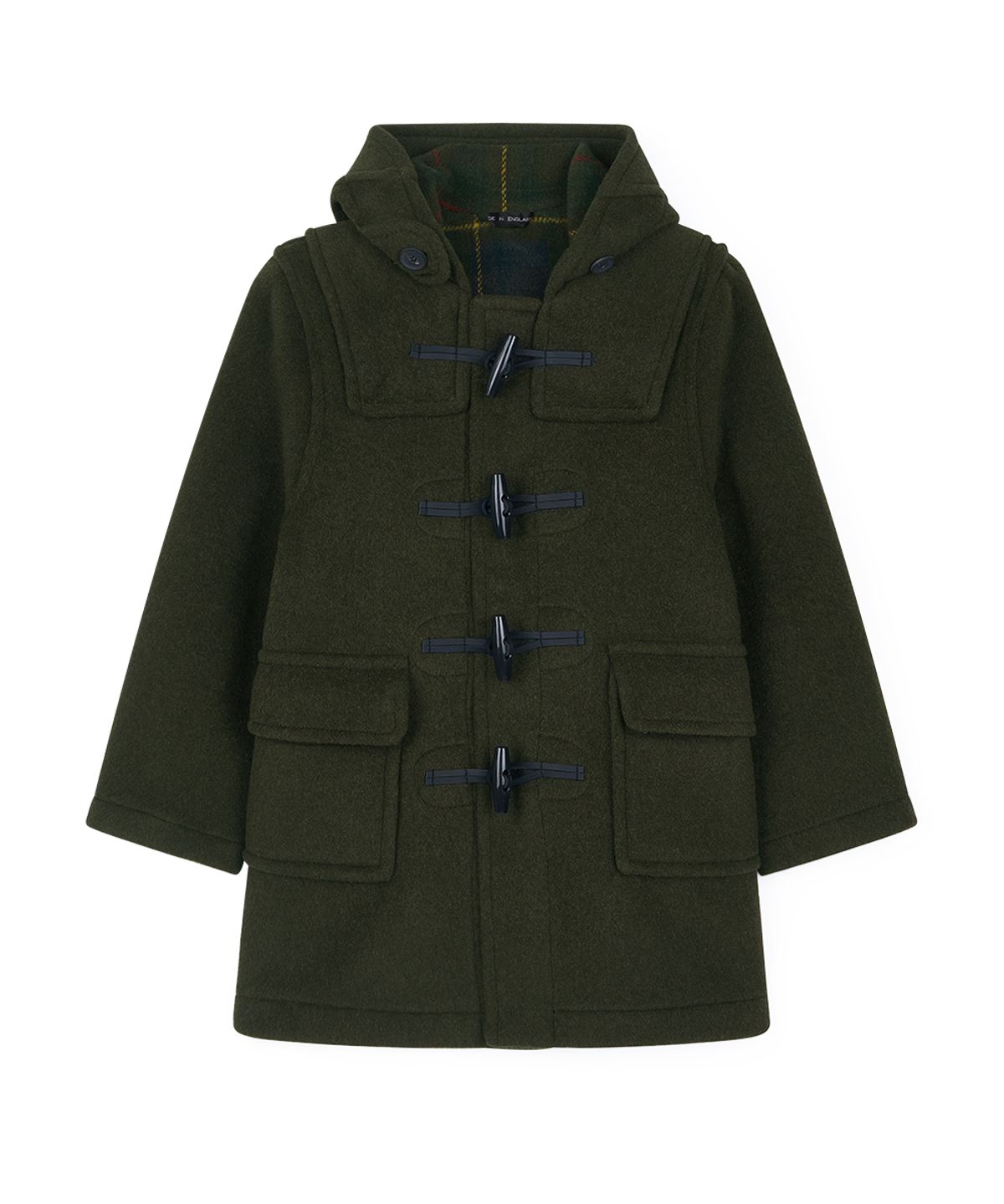 몽고메리(MONTGOMERY) CLASSIC FIT DUFFLE COAT FOR KIDS - OLIVE