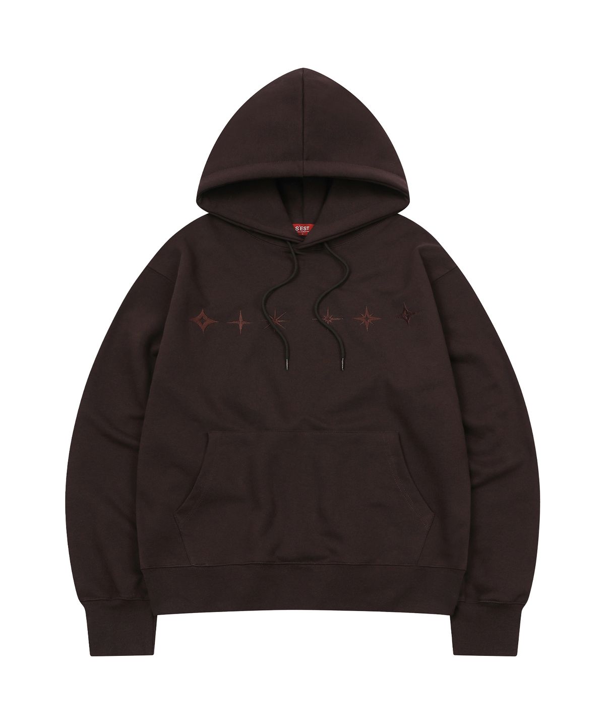 에스이에스티(S'EST) Star Hoodie Brown