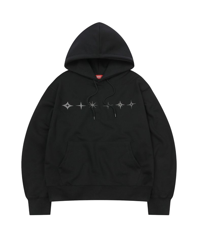 Star Hoodie Black