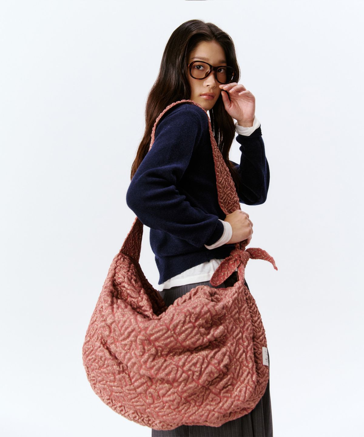플리츠마마(PLEATSMAMA) 빅블루밍백 로즈