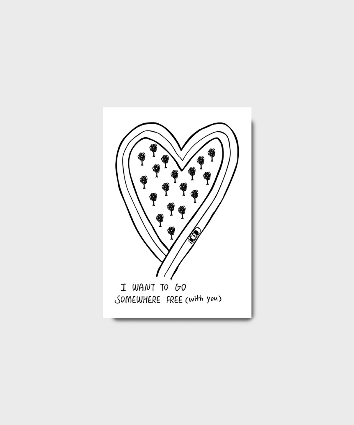 콩주편지(KONGJUDESIGNS) 자동차 엽서