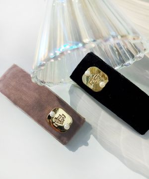 jrobe pendant hairpin/ 벨벳 머리핀