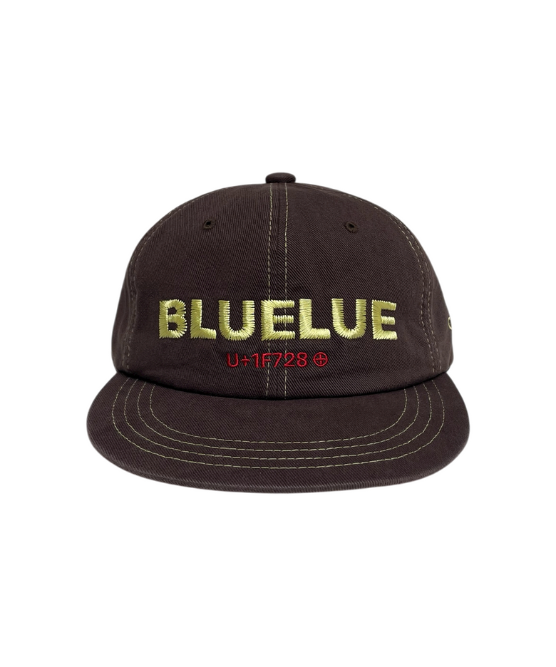 BLUELUE 6 PANEL CAP (brwn)