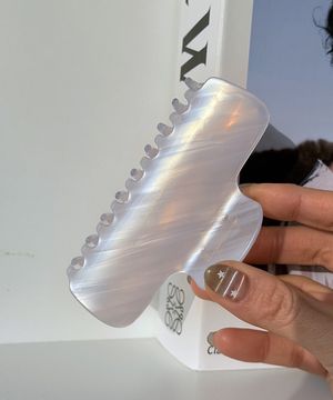 실크 라벤더 헤어 클립