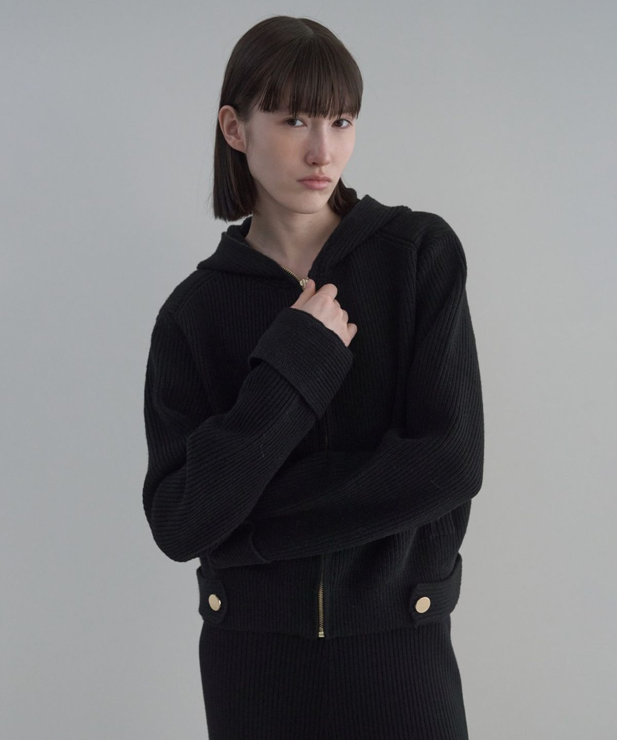 디에토(DEETO) Zip-Up Hoodie [BLACK]