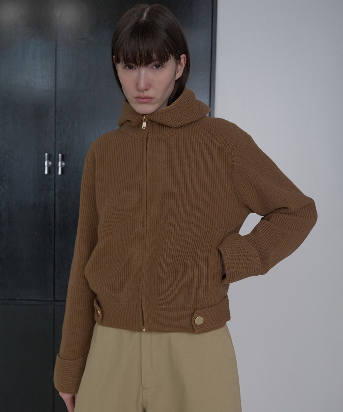 디에토(DEETO) Zip-Up Hoodie [CAMEL]