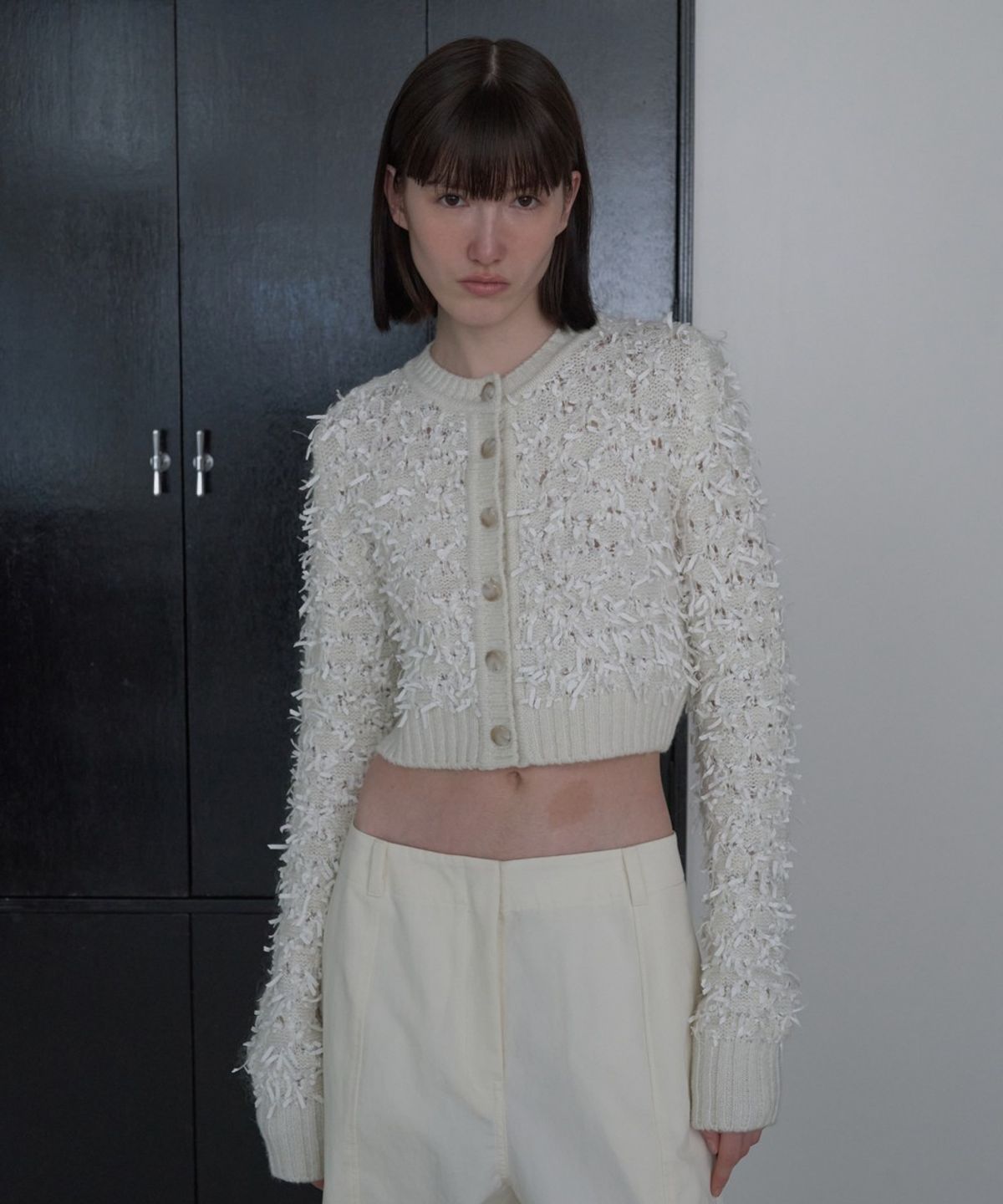 디에토(DEETO) Ribbon yarn Cardigan [IVORY]