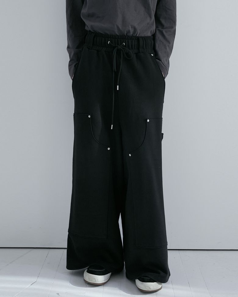 DOUBLE KNEE SWEAT PANTS