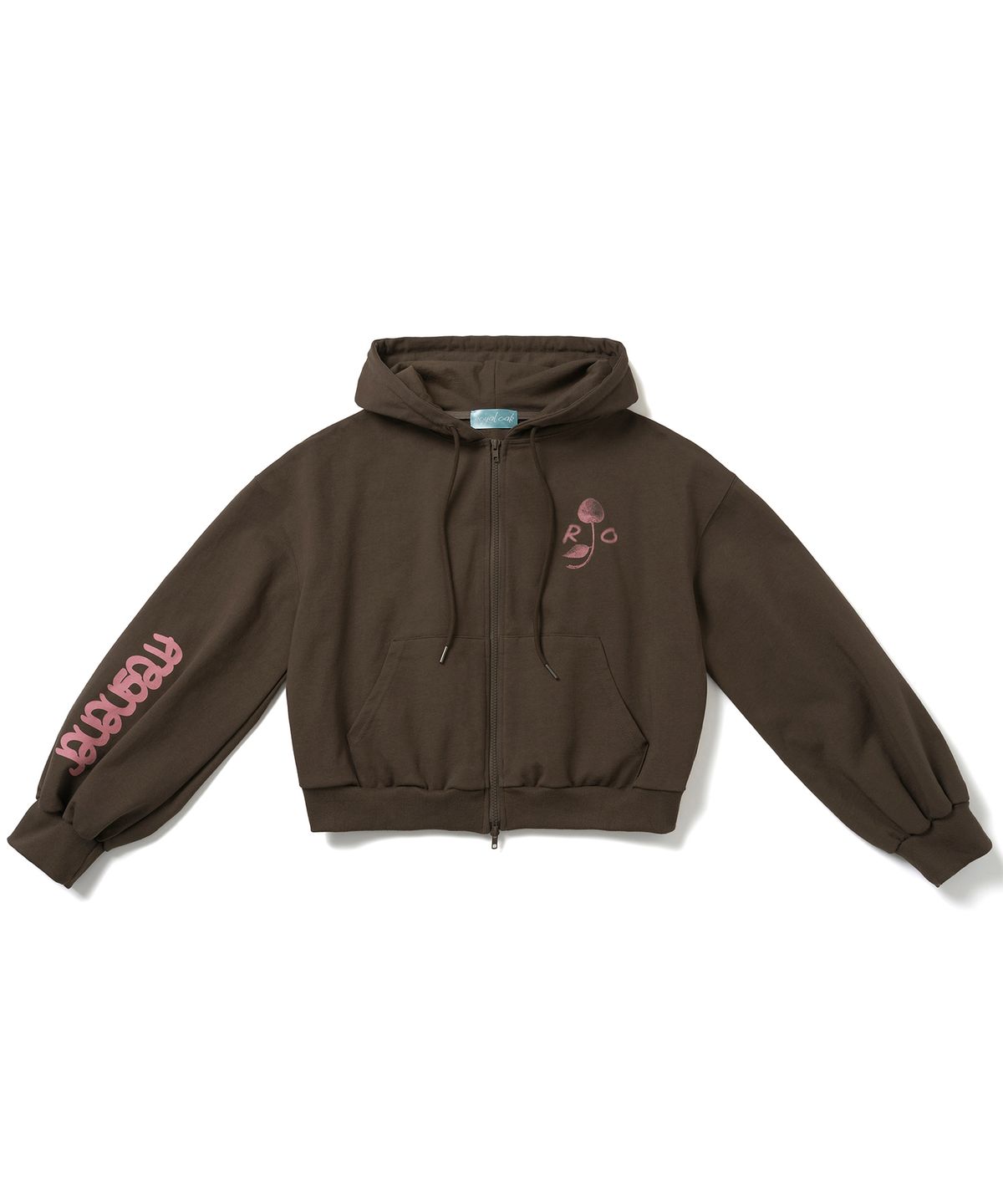로얄오크(ROYAL OAK) CHERRY HOODED ZIP-UP (BROWN)