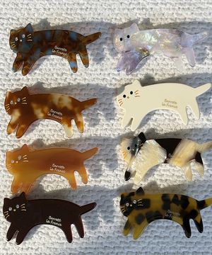 러닝 캣 헤어 핀 (8컬러)