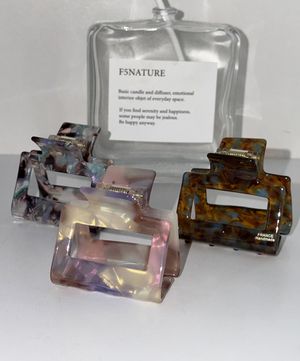 스퀘어 시리즈 헤어 클립 (3컬러)