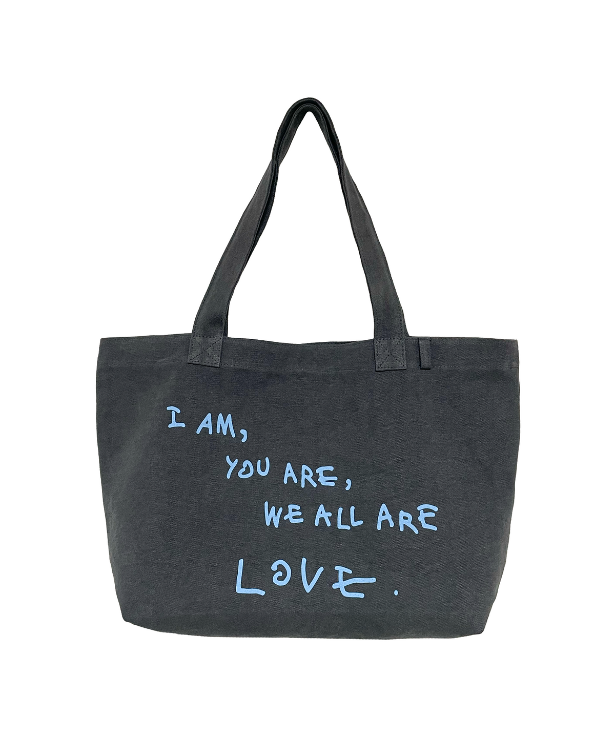 블룰루(BLUELUE) LOVE big tote bag (charcoal)