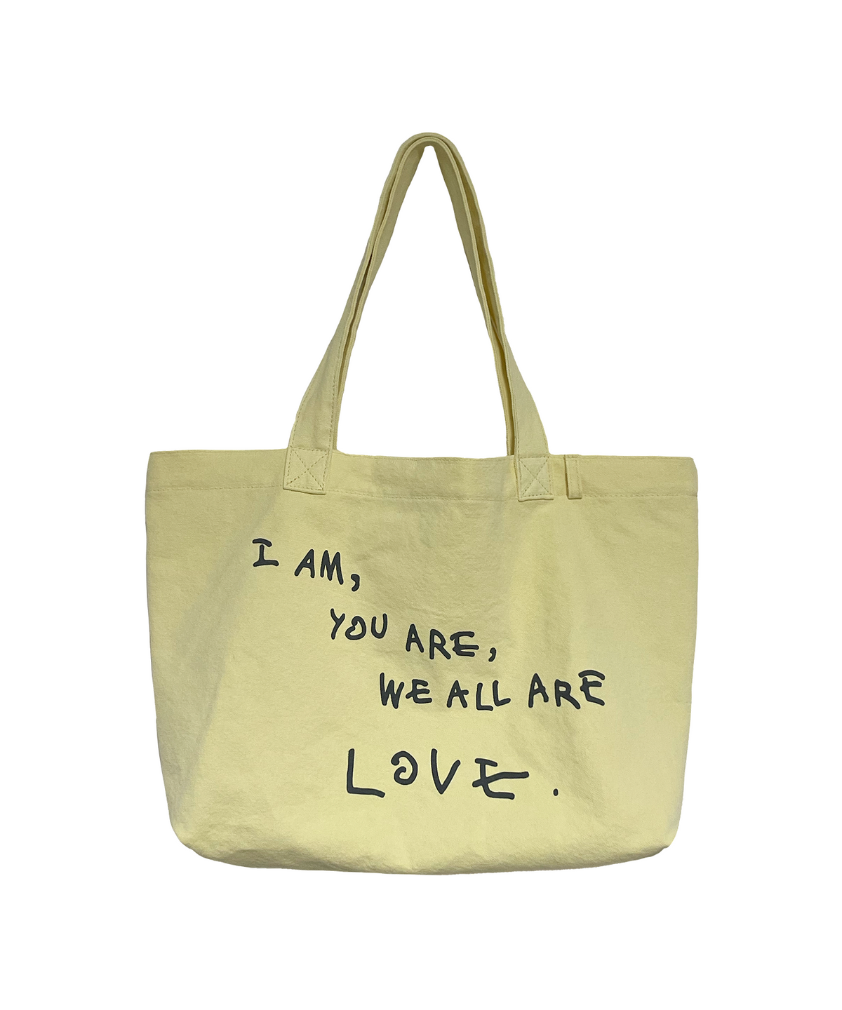 블룰루(BLUELUE) LOVE big tote bag (lemon yellow)