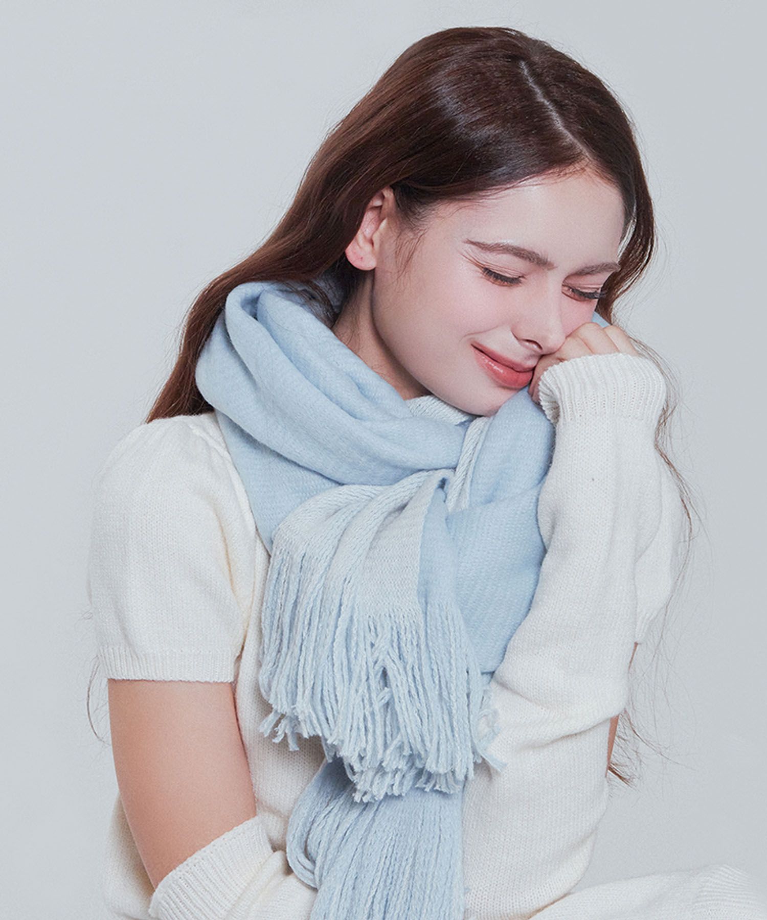 MUSINSA公式 | CHARMY ソフトツートンスカイブルーマフラー