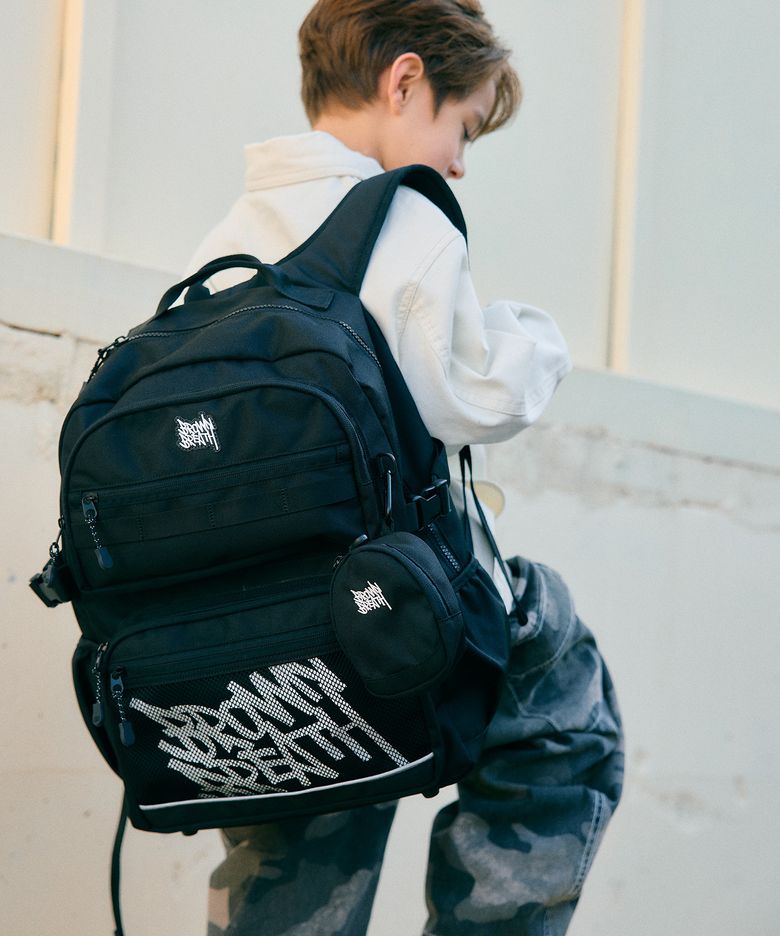 KIDS BIG TAG BACKPACK - BLACK