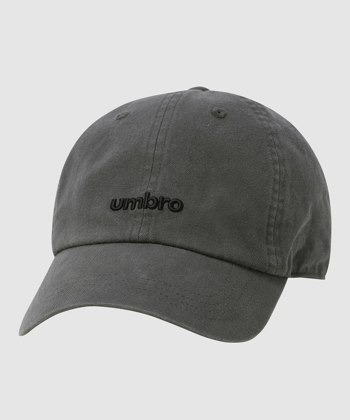 엄브로(UMBRO) 라운드 레터 볼캡 차콜 UR122CCP15